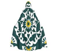 YYHHAOFA four-cornered flower pot Printed Halloween Adult Hooded Cloak is a super large, comfortable, and durable cloak