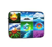 YYHHAOFA Four Elements Picture Portable Laptop Sleeve Case - Shockproof Portable Laptop Sleeve Bag 12 inch for Men and Women Business Travel, Office Daily Use