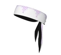 YYHHAOFA Framing Lilac Flowers in Blossom Printed Sports Double-Sided Headscarf Quick Drying, Moisture Wicking for Women, Girls, and Men