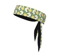 YYHHAOFA Fresh Lemon Printed Sports Double-Sided Headscarf Quick Drying, Moisture Wicking for Women, Girls, and Men