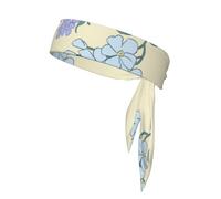 YYHHAOFA Fresh Orchids Prints Sports Headscarf, Casual Headband, Elastic, Sweat Absorbing, Adjustable Elasticity, Anti Slip Headwear
