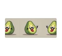 YYHHAOFA Funny Cartoon Avocados Pattern Extra Large Mouse pad Mousepad Computer Office Gaming Keyboard Thickened Version 12x31.5in