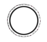 YYHHAOFA Funny Christmas Deer Prints Steering Wheel Cover - Quality Neoprene Throw for Universal Vehicles, Durable Grip & Protection, Non-Slip Design, Heat & Cold Resistant, Easy Care