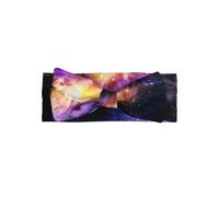YYHHAOFA Galaxy in The Universe Prints Baby Bow Headband - Soft & Stretchy Newborn Accessory for Sweet Baby Photoshoots & Cute Outfits