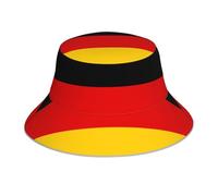 YYHHAOFA German Flag Printing Reflective Bucket Hat Lightweight, Breathable, Foldable for Men & Women Black