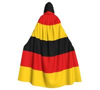 YYHHAOFA German flag Prints Halloween Adult Hooded Cloak is a super large, comfortable, and durable cloak designed for adults
