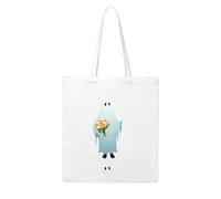 YYHHAOFA Ghost holding a bouquet Prints Woman Canvas Tote Bag Strong and durable for traveling, shopping, Daily One Size