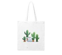 YYHHAOFA Ghost in the Cactus Prints Woman Canvas Tote Bag Strong and durable for traveling, shopping, Daily One Size