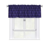YYHHAOFA Ghost swarm Prints Cozy Kitchen Window Layer - 54x18 Inch Peach Skin Valance for a Brighter Home