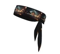 YYHHAOFA Ghost Town Mania Printed Sports headscarf, sweat absorbing and breathable, motion headband, double-sided kerchief