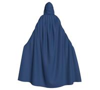 YYHHAOFA Glass Blue Printed Halloween Adult Hooded Cloak is a super large, comfortable, and durable cloak