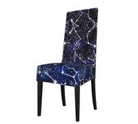 YYHHAOFA Glow in The Dark Prints Dining Chair Throws - Stretch Slipcovers Revitalize Your Seating with Easy Style & Easy Care
