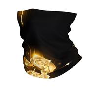 YYHHAOFA gold rose Prints Active Head Wrap - Seamless, Quick-Drying Neck Gaiter for Outdoor Adventures & Stylish Everyday Wear