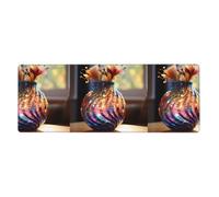 YYHHAOFA Gorgeous Glitter Pink Vase Printed Extra Large Mouse Pad, Computer Office Anti Slip Gaming Keyboard Thickened Version 12x31.5in