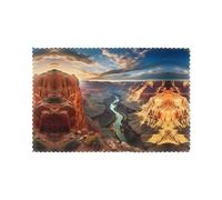 YYHHAOFA Grand Canyon, Arizona Printing Placemats for Dining Table Set of 6 12x18in heat resistance for hotels, homes, and banquets
