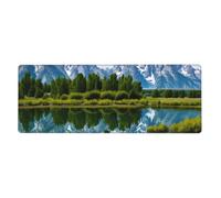 YYHHAOFA Grand Teton National Park Printed Extra Large Mouse Pad, Computer Office Anti Slip Gaming Keyboard Thickened Version 12x31.5in