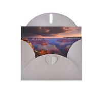 YYHHAOFA Gray Greeting Card Beauty Grand Canyon Picture for Christmas, Children's Birthday, Valentine's Day, and Party Invitation
