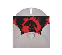 YYHHAOFA Gray Greeting Card Spartan Warrior Helmet Picture 4x6in for Christmas, children's birthdays, Valentine's Day, wedding anniversaries, and party invitations