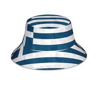 YYHHAOFA Greek Flag Picture Reflective Bucket Hat Men's and Women's Casual Outdoor Black