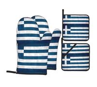 YYHHAOFA gr lag Prints Kitchen Covers: Waterproof Oven Layers for Easy Cooking & Cleanup - 4 Piece Heat Shield Set