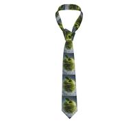 YYHHAOFA Green apples in ice water Picture Men's tie classic style suit cravat suitable for holidays and work