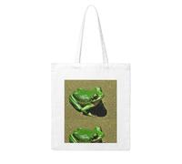 YYHHAOFA Green Frog Shadow Prints Woman Canvas Tote Bag Strong and durable for traveling, shopping, Daily One Size