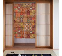 YYHHAOFA Group of Moroccan Geometric Printed Curtain two Pieces Spliced 34x56in Fabric curtains, room dividers Fabric, Smooth & Not Easily Wrinkled