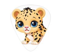 YYHHAOFA Guitar Picks Set of 12, ABS Plectrums for Acoustic | Electric Guitar Poor Little Leopard Prints