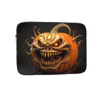 YYHHAOFA Halloween Pumpkin Picture Portable Laptop Sleeve Case - Shockproof Portable Laptop Sleeve Bag 15 inch for Men and Women Business Travel, Office Daily Use
