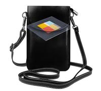 YYHHAOFA Hanging Thinking Pattern Small Leather Women'S Crossbody Flip Phone Bag, Waterproof And Durable