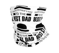 YYHHAOFA Happy Fathers Day To The Best Dad Prints Active Head Wrap - Seamless, Quick-Drying Neck Gaiter for Outdoor Adventures & Stylish Everyday Wear
