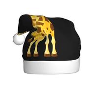 YYHHAOFA Happy giraffe Pattern Christmas Hat for Adult Making It a Fun and Durable Gift for Men and Women