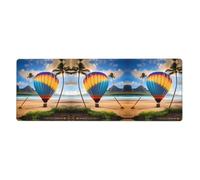 YYHHAOFA Hawaii Hot Air Balloon Pattern Extra Large Mouse pad Mousepad Computer Office Gaming Keyboard Thickened Version 12x31.5in