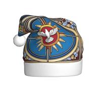 YYHHAOFA holy spirit christia Pattern Christmas Hat for Adult Making It a Fun and Durable Gift for Men and Women