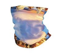 YYHHAOFA Horses on The Beach Prints Active Head Wrap - Seamless, Quick-Drying Neck Gaiter for Outdoor Adventures & Stylish Everyday Wear