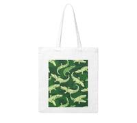 YYHHAOFA Illustration of a crocodile Prints Woman Canvas Tote Bag Strong and durable for traveling, shopping, Daily One Size