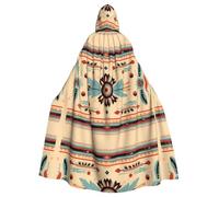 YYHHAOFA Indian nation abstract map Prints Halloween Adult Hooded Cloak is a super large, comfortable, and durable cloak designed for adults