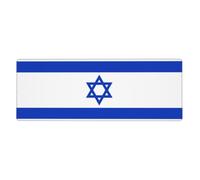 YYHHAOFA Israeli flag Mouse Pad 12x31.5in - Extended Gaming & Desk Mat