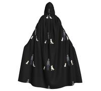 YYHHAOFA It Only Has You In Its Eyes Pattern Halloween Adult Hooded Cape Men'S And Women'S Clothing Mantle Role-Playing