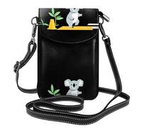 YYHHAOFA Koala Crossing The Road Pattern Small Leather Women'S Crossbody Flip Phone Bag, Waterproof And Durable