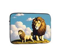 YYHHAOFA Lamb with A Lion On The Clouds Picture Portable Laptop Sleeve Case - Shockproof Portable Laptop Sleeve Bag 15 inch for Men and Women Business Travel, Office Daily Use