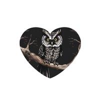YYHHAOFA Late Night Owl Prints Heart Shape Car Air Fresheners Cards Set of 6 Pieces : Hanging Scented Cards for bedroom Bathroom Car Interior Decor