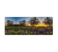 YYHHAOFA Lavender Meadow at Sunset Spring Prints Mouse Pad 12x31.5in
