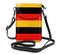 YYHHAOFA Leather Crossbody Small Cell Phone Purse 7.6x4.9in Germany Flag Picture For Walking, Camping, Shopping, Travel, And Outdoor Use