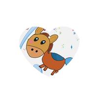 YYHHAOFA listening mule Prints Heart Shape Car Air Fresheners Cards Set of 6 Pieces : Hanging Scented Cards for bedroom Bathroom Car Interior Decor