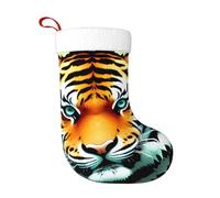 YYHHAOFA Little Fat Tiger Head Pattern Christmas Decorative Stockings : Soft, Light and Tactile Suitable for Christmas, Halloween