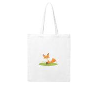 YYHHAOFA Little fox in the field Prints Woman Canvas Tote Bag Strong and durable for traveling, shopping, Daily One Size
