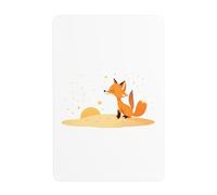 YYHHAOFA Little fox in the starry sky Prints Tin decorative painting 8x12in Made of tinplate, wear-resistant and durable