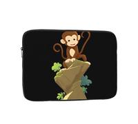 YYHHAOFA Little Monkey Climbing The Mountain Picture Portable Laptop Sleeve Case - Shockproof Portable Laptop Sleeve Bag 10 inch for Men and Women Business Travel, Office Daily Use