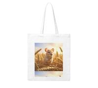 YYHHAOFA Little mouse in the wheat field Prints Woman Canvas Tote Bag Strong and durable for traveling, shopping, Daily One Size